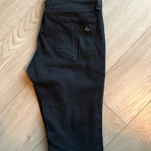 Rag & Bone The Legging Skinny Jean Black Plush